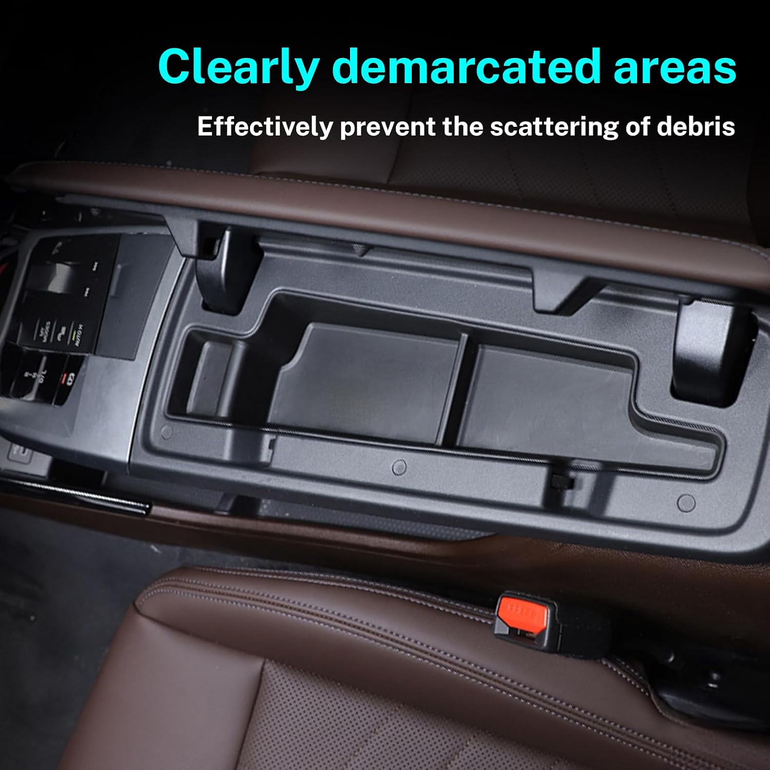 KUNGKIC for BMW X1 U11 2022 2023 2024 Center Console Accessory Organizer Console Armrest Tray Storage Box Interior Accessories ABS Material