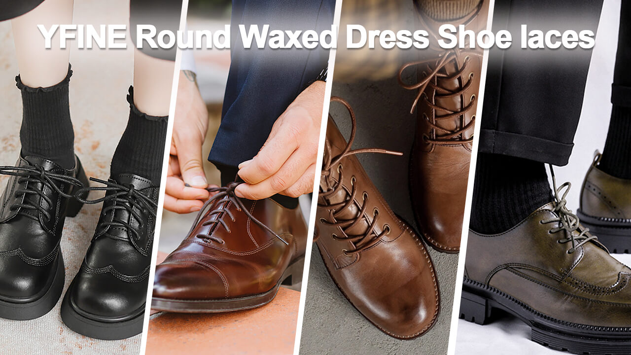 Amazon.com: YFINE Waxed Round Shoe Laces: 2 Pairs 24 Inch Black Wax Oxford  Shoelaces for Dress Shoes Boots : Clothing, Shoes & Jewelry