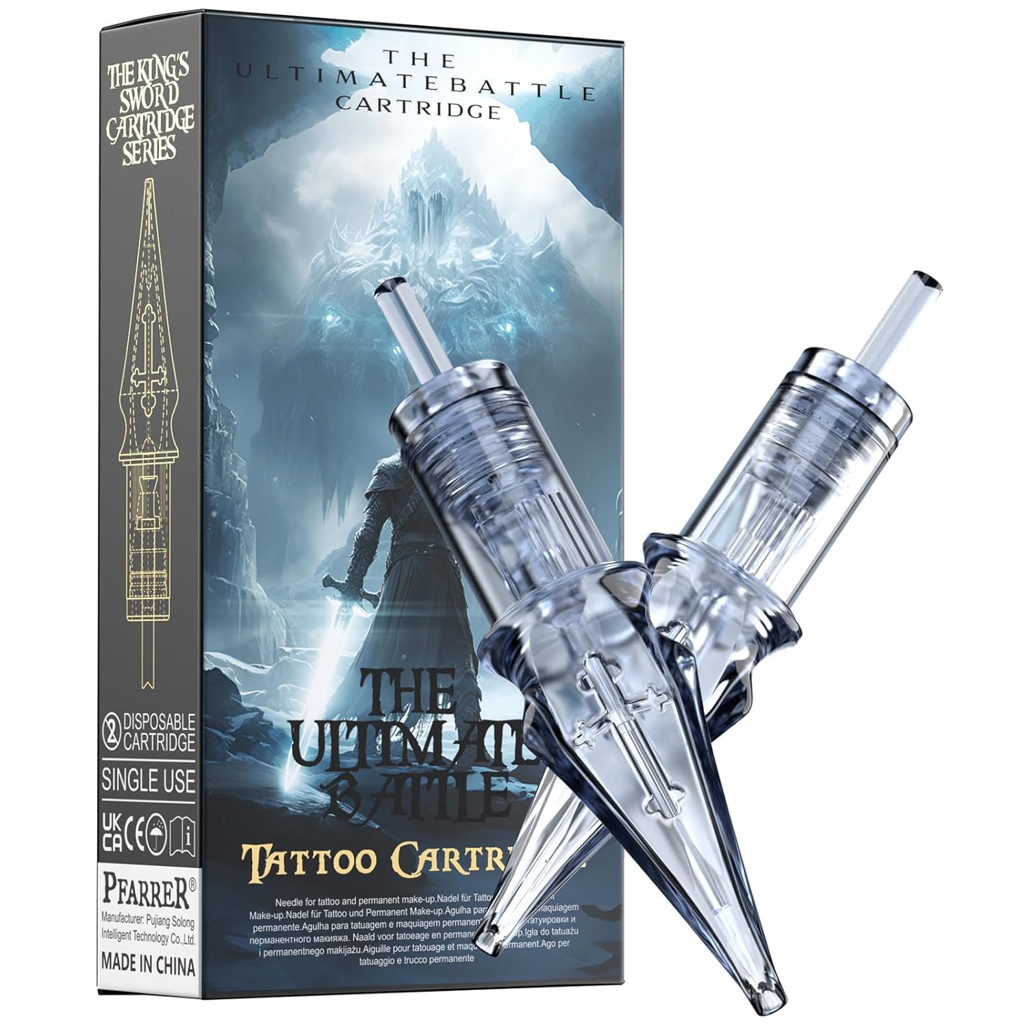 PFARRER Tattoo Needles Cartridge #12 Standard 5 Round Shader M-Taper 20PCS with Membrane Professional Disposable EN01P-20-1205RS PFARRER Tattoo Needles Cartridge #12 Standard 5 Round Shader M-Taper 20PCS with Membrane Professional Disposable EN01P-20-1205RS