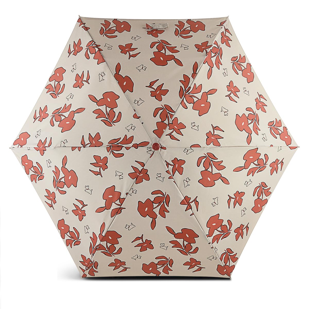 Radley Women's Pumice Grey London Bloom And Grow Responsible Foldaway Telescopic Umbrella In