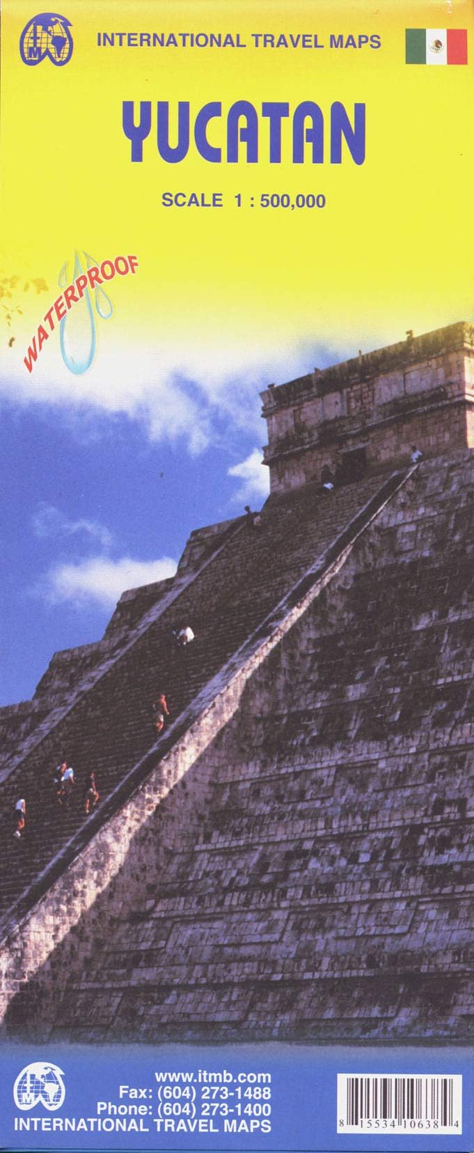 Yucatan 1:500,000 Regional Travel .Map (Incl. Cancun and Merida City Insets) (English and Spanish Edition) Map – Folded Map, June 1, 2008