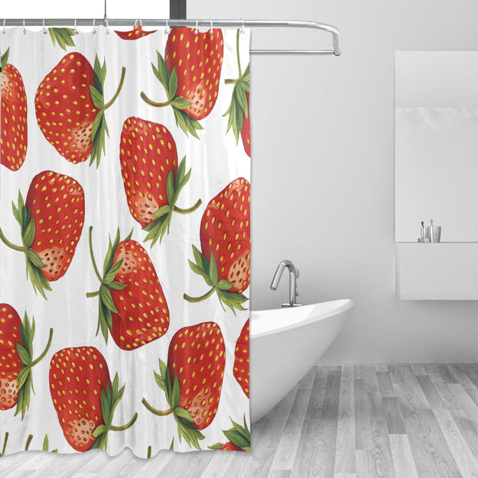 Rideau de douche floral bleu pour une ambiance de spa relaxante dans votre salle de bain