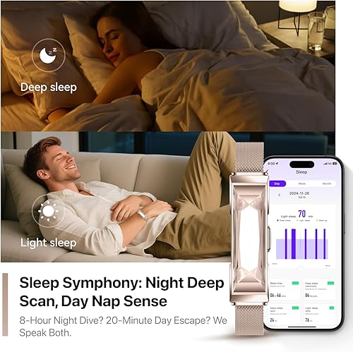 Miniatura 3 de Smart Health Wristband Wearable Activity&Fitness Tracker Band 247 Full Sleep Tracker, All-Day Automatic Continuous Heart Rate Tracking powerful HRV