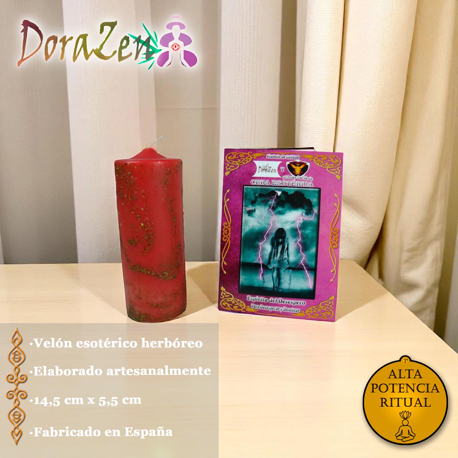 Velón Herboreo Espíritu del Desespero - Ritual místico para dominar y desesperar al amor verdadero - Las Velas de Mariano