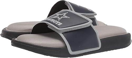 Miniatura 6 de FOCO mens NFL Team Logo Sport Shower Foam Slide Flip Flop Sandals