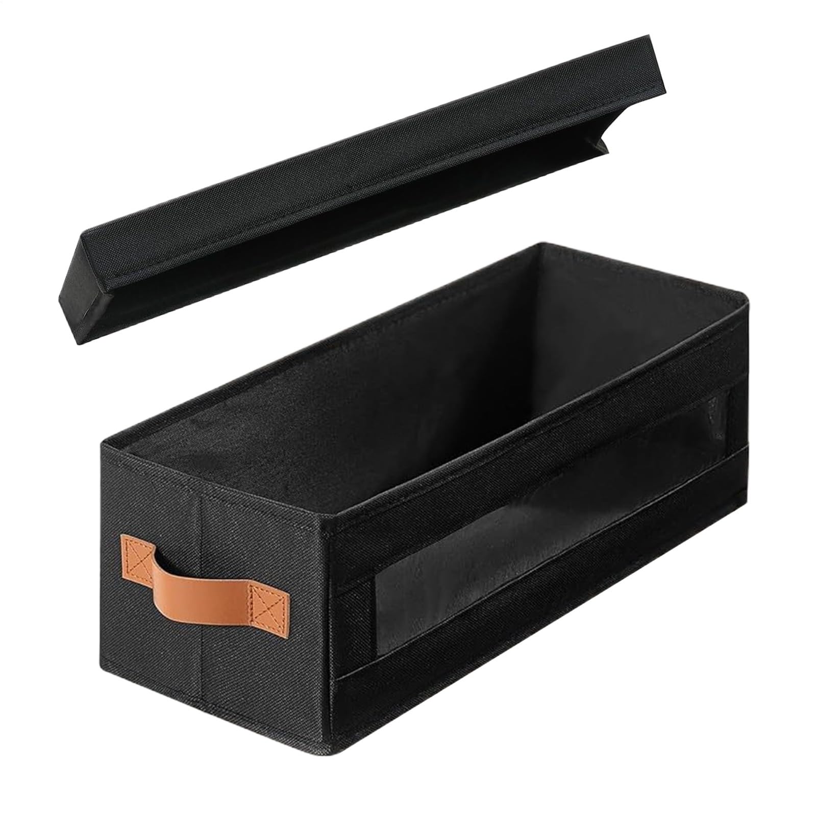 Boîte de rangement pour disques empilable et transparente
