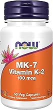 Now Foods, Vitamin K2 MK-7, 100mcg, All-Trans, 60 Vegan, Lab Tested, Gluten Free, Soy Free, Non-GMO