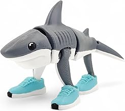 qwik3D Italian Brainrot Action Figures | Viral Meme Collectible Toys | Articulated Poseable Figurines | Tung Tung, Tralalelo, Chimpanzini & More | 3D Printed (Pack of 1) (Tralalero Tralala)