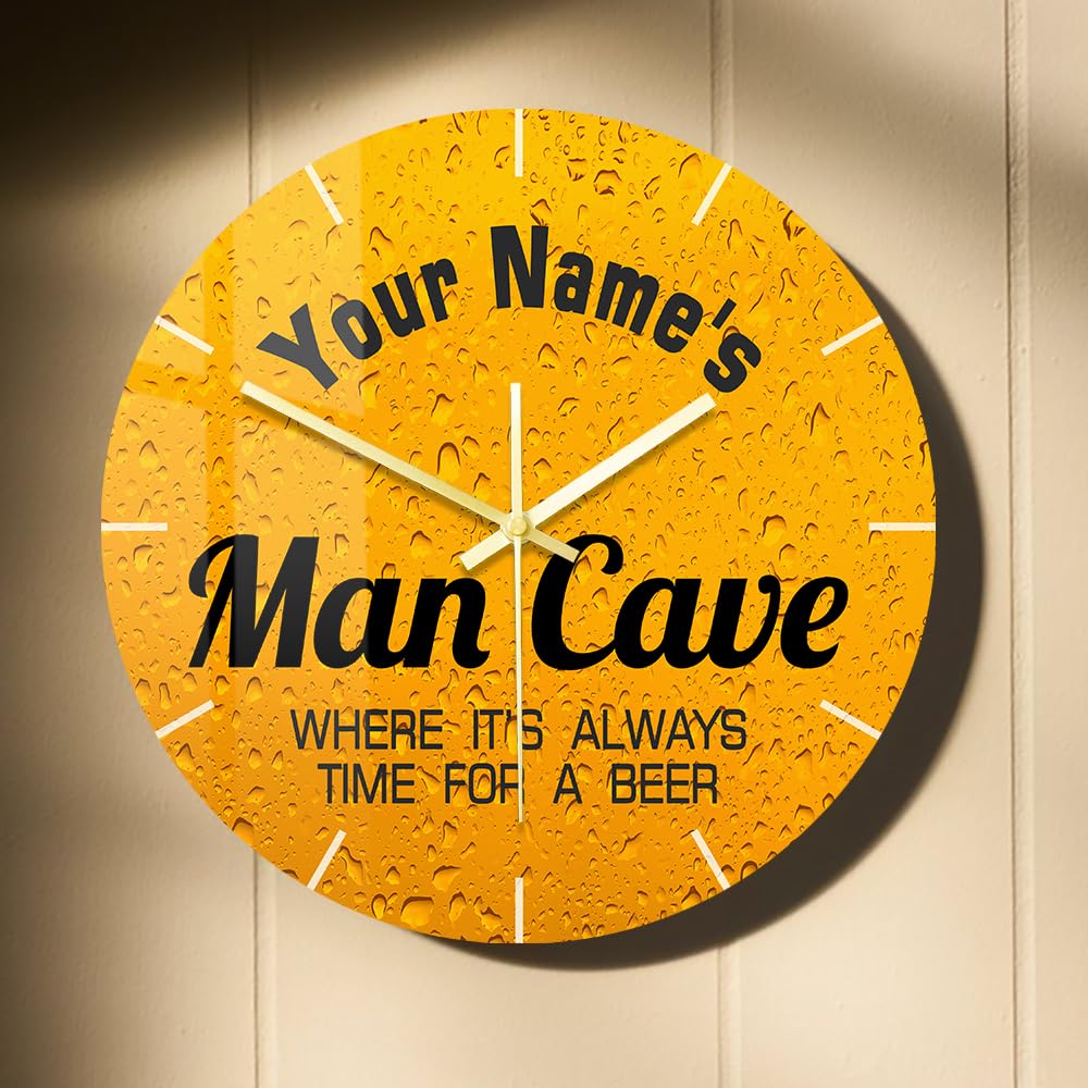 Horloge murale bière artisanale 38cm le cadeau idéal pour homme et bar