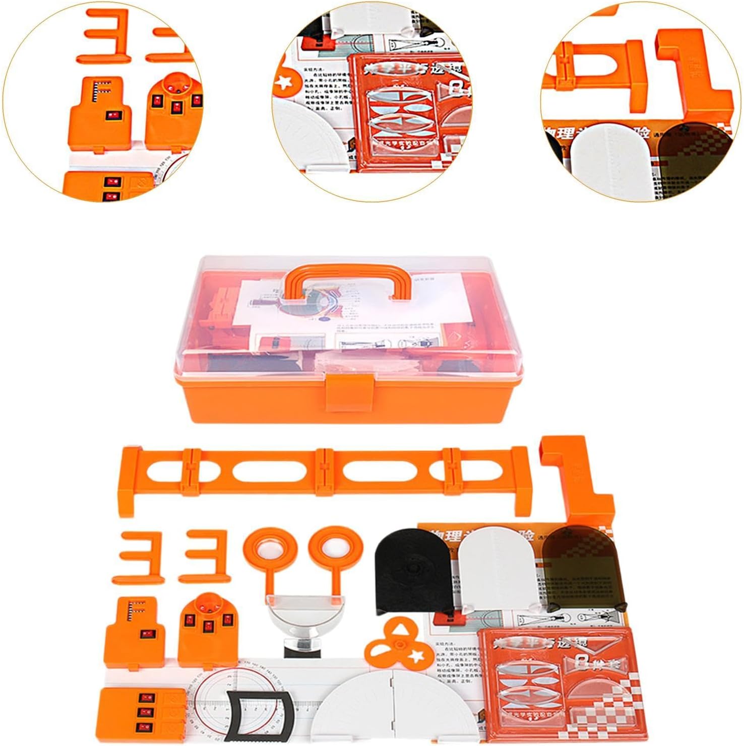 Physics Experiment,Physical Light Reflection and Refraction Model Physics Optics Experiment Project Science Experiment Set for Boys and Girls