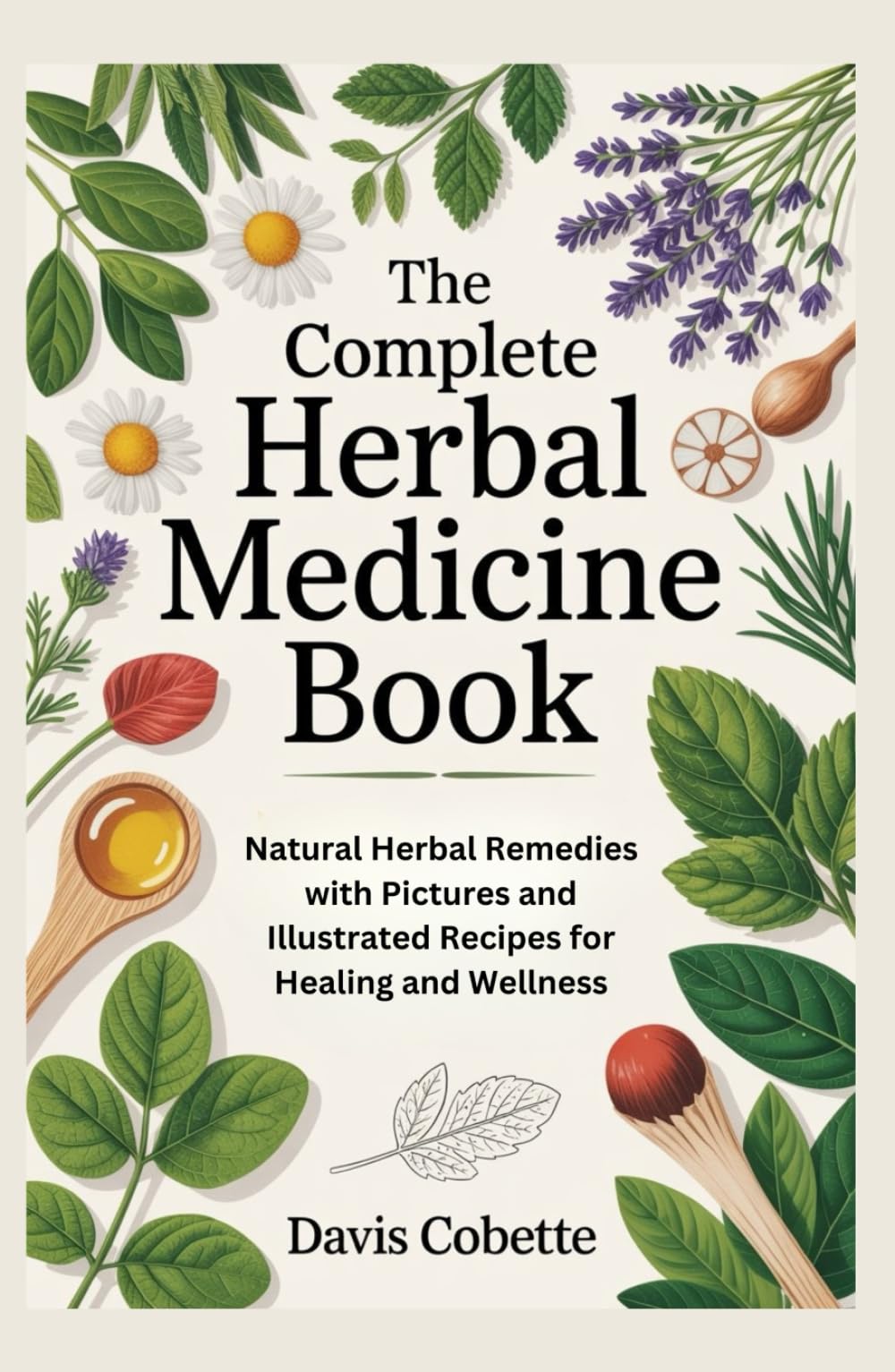 The Complete Herbal Medicine Book: Natural Herbal Remedies with Pictures and Illustrated Recipes for Healing and Wellness
