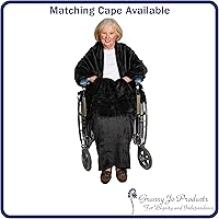 Vista 9 de Granny Jo Products Manta ligera para silla de ruedas, color gris carbón