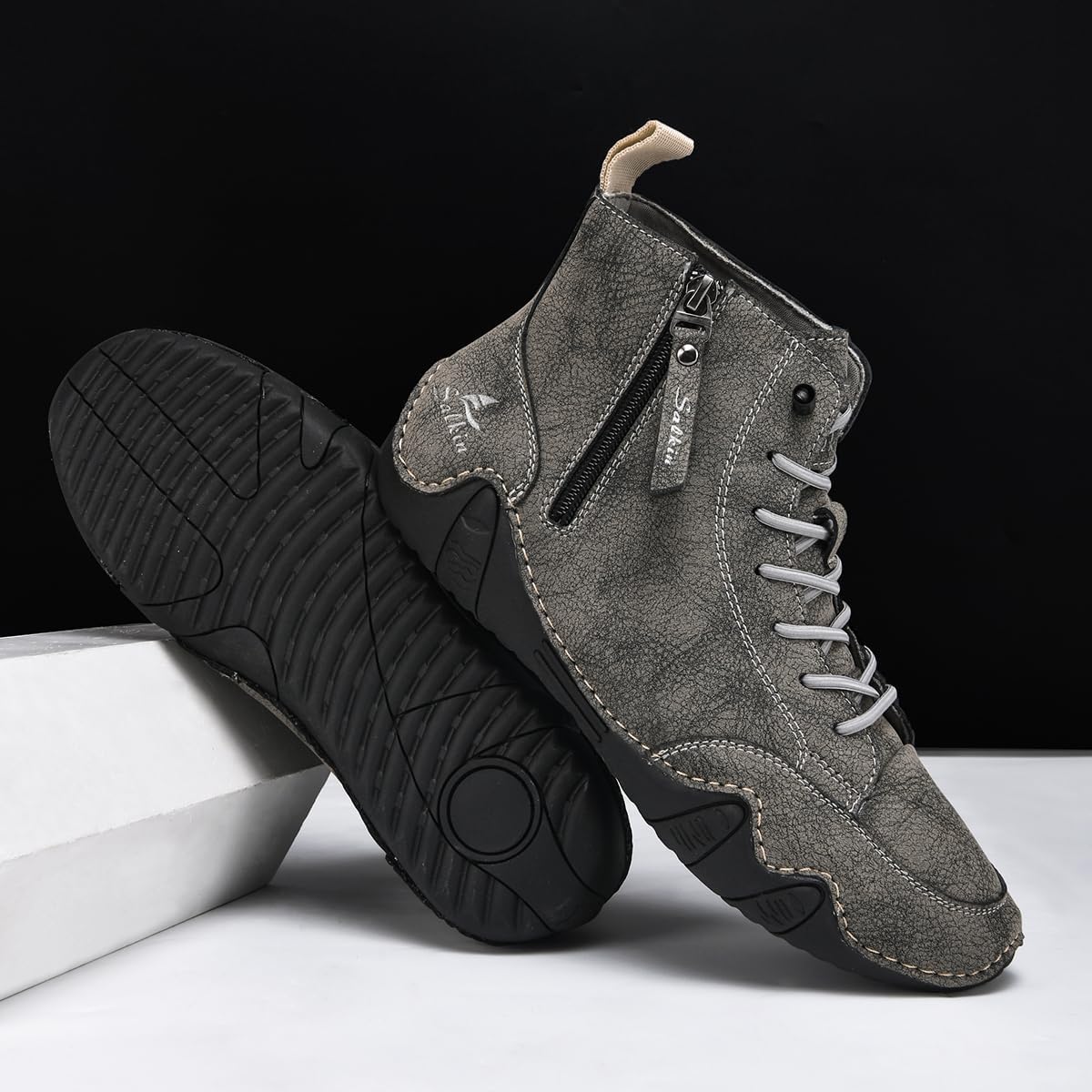 Chelsea Boots Mens Leather Shoes For Men High Top Sneakers Casual Handmade Work Men's Size Man Shoe