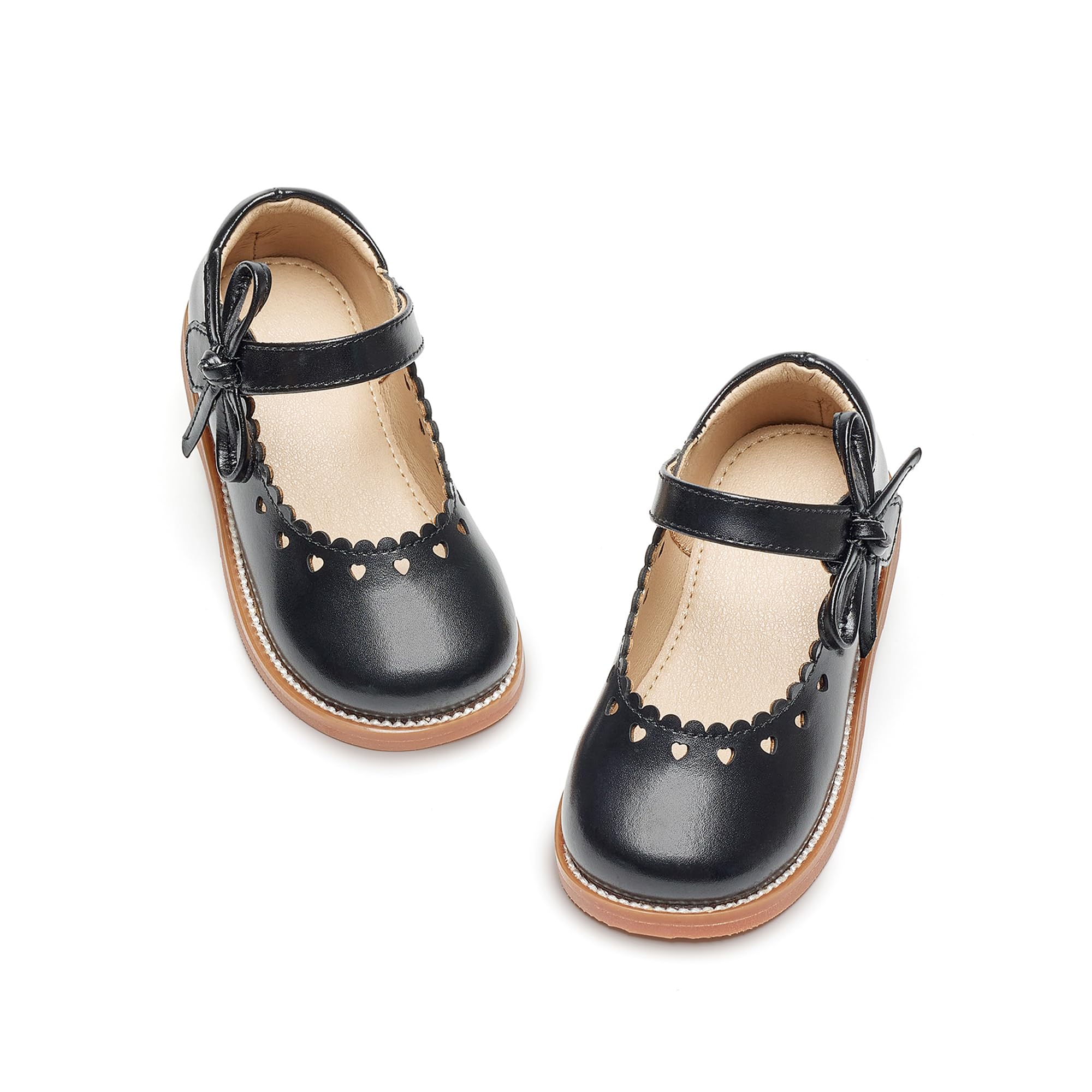 Flaryzone Toddler Girls Mary Jane School Uniform Oxfords Dress Shoes Flats