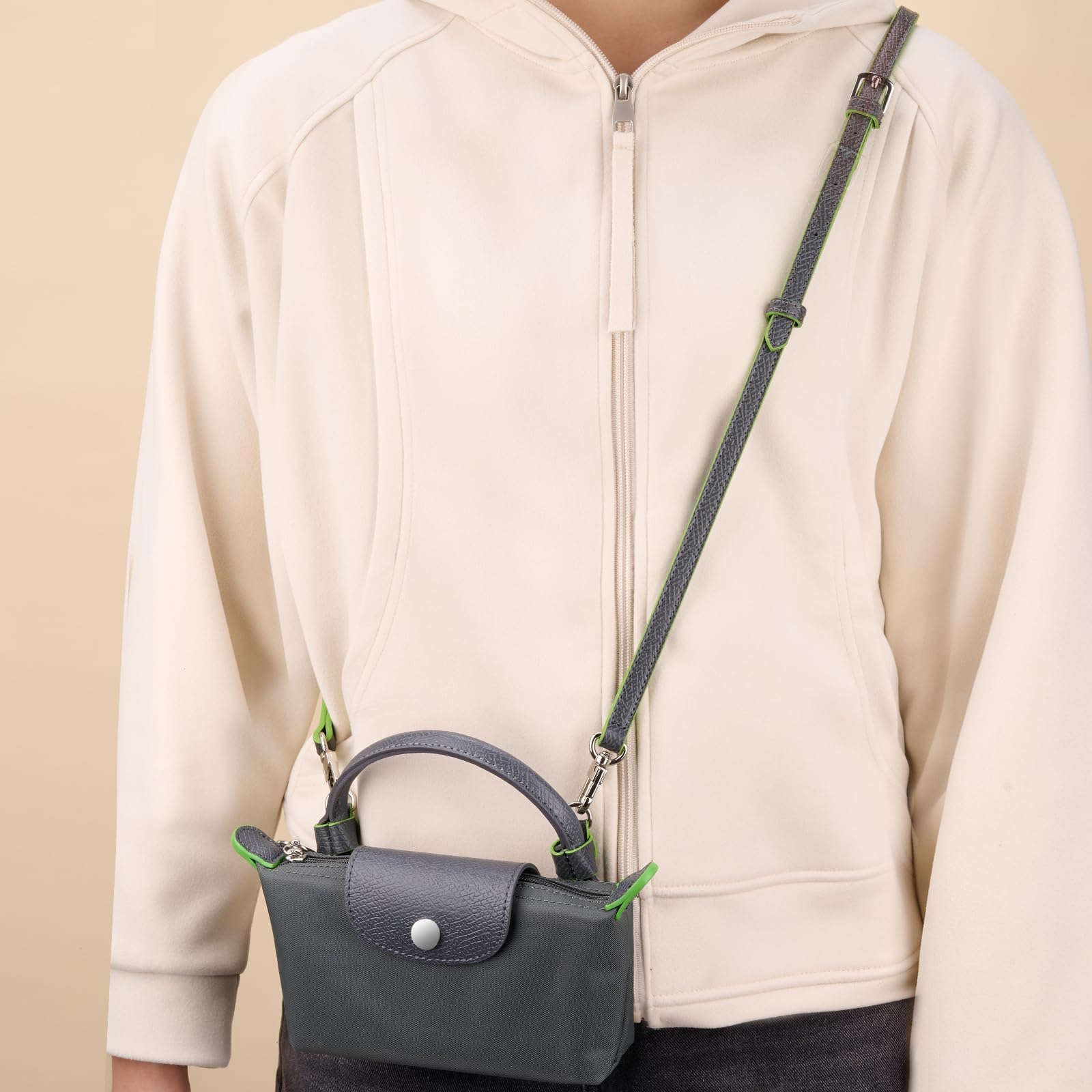 Sostituzione Cinghie Borsa, Borsa in Pelle Crossbody Tracolla Regolabile per Longchamp Borsa Donne