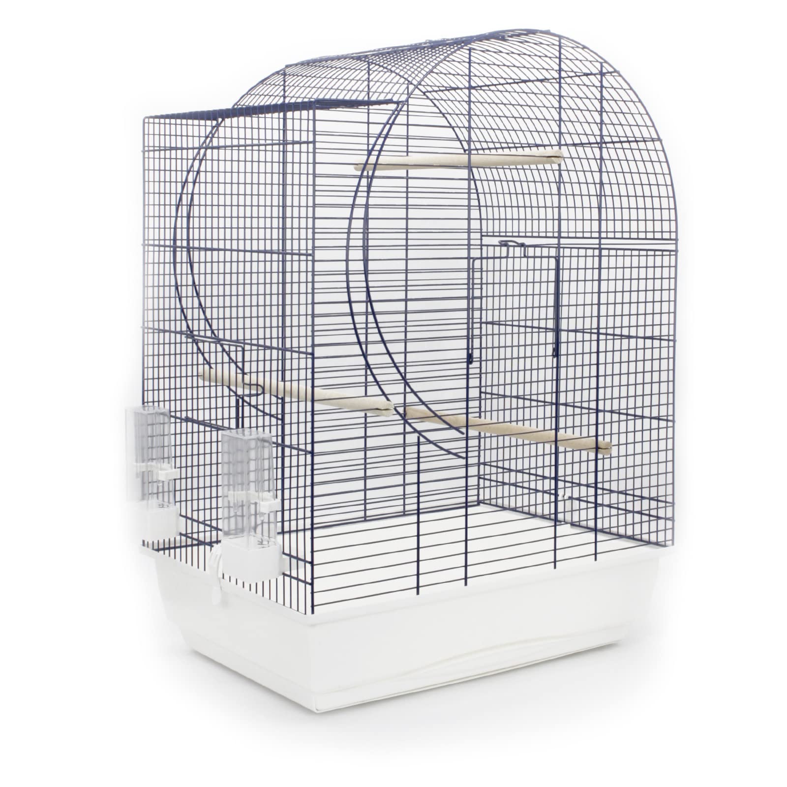 Vogelkäfig Elisabeth 72x54x38cm Kobaltblau/weiß Käfig Wellensittiche Exoten Kanarien Käfig