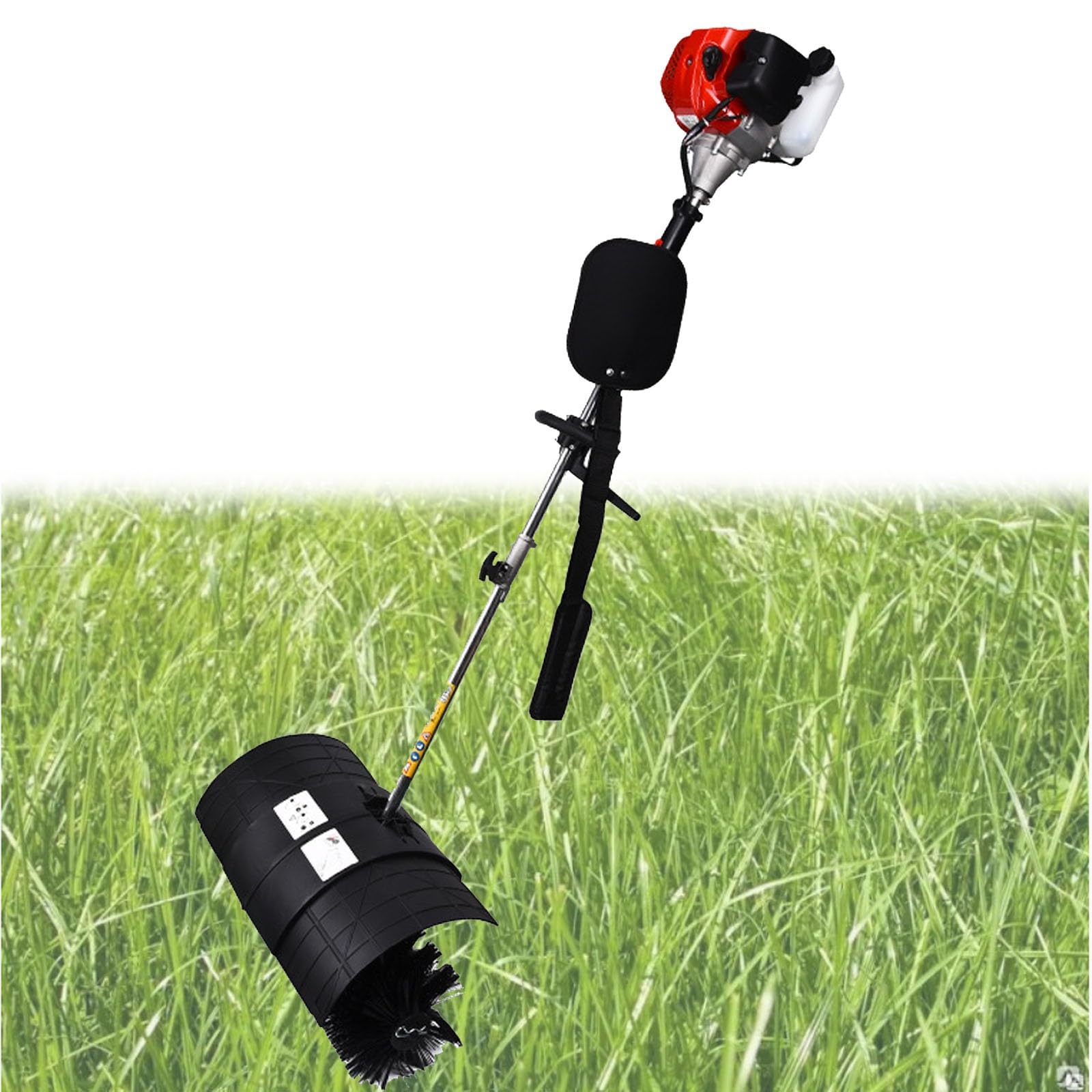Balayeuse motorisée 52 CC à brosses rotatives pour un balayage performant