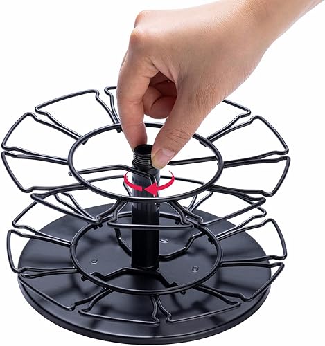 Miniatura 5 de Flagship Soporte para cápsulas de café, carrusel de 3 niveles para Dolce Gusto, soporte de cápsulas de metal, para instalación pequeña para Nescafe