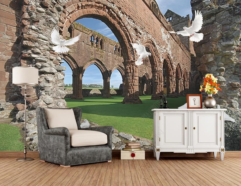 Papier peint intissé salon grande taille décor mural paysage architectural européen 300x210