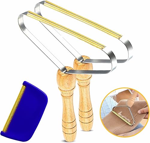 Limpiador de pelo de mascotas 3 en 1 - Combinación flexible de removedor de pelusa de cobre de doble cara y peine Deshazte del pelo y pelaje de