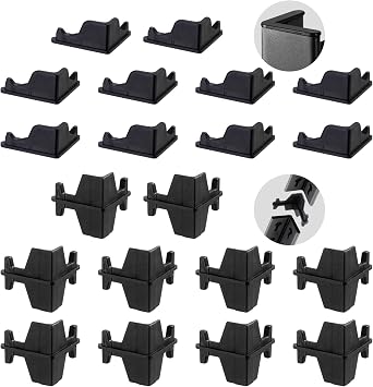 20 Pcs Post Inserts Connectors 5-Shelf Heavy Duty Shelving Unit Durable Replacement Parts for Secure Assembly and Enhanced Stability,Compatible with Whalen | Costco