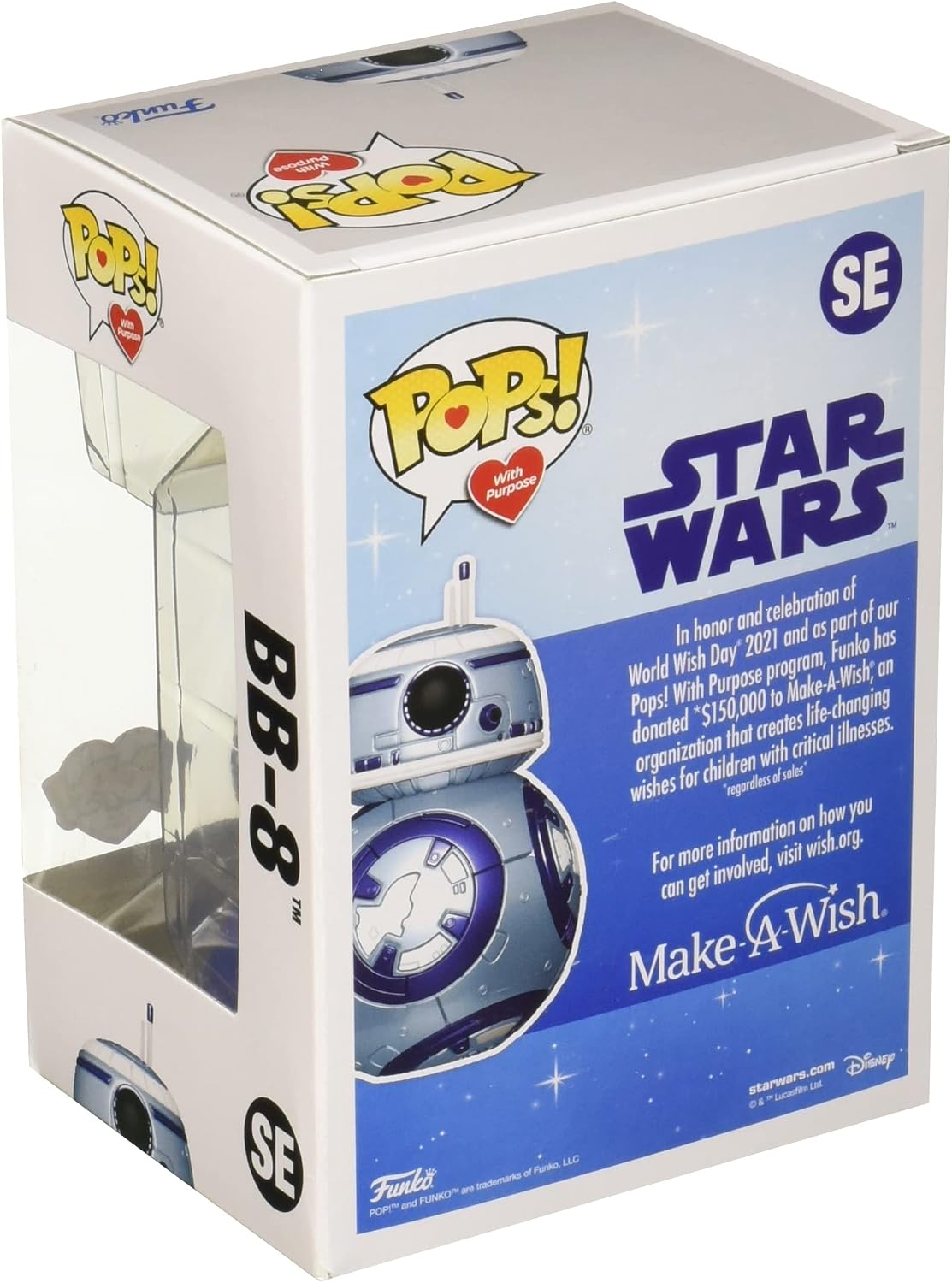 Funko POP! Star Wars: Make a Wish 2022, BB-8, (Metallic), Collectable Vinyl Figure, Gift Idea, Official Merchandise - Image 3