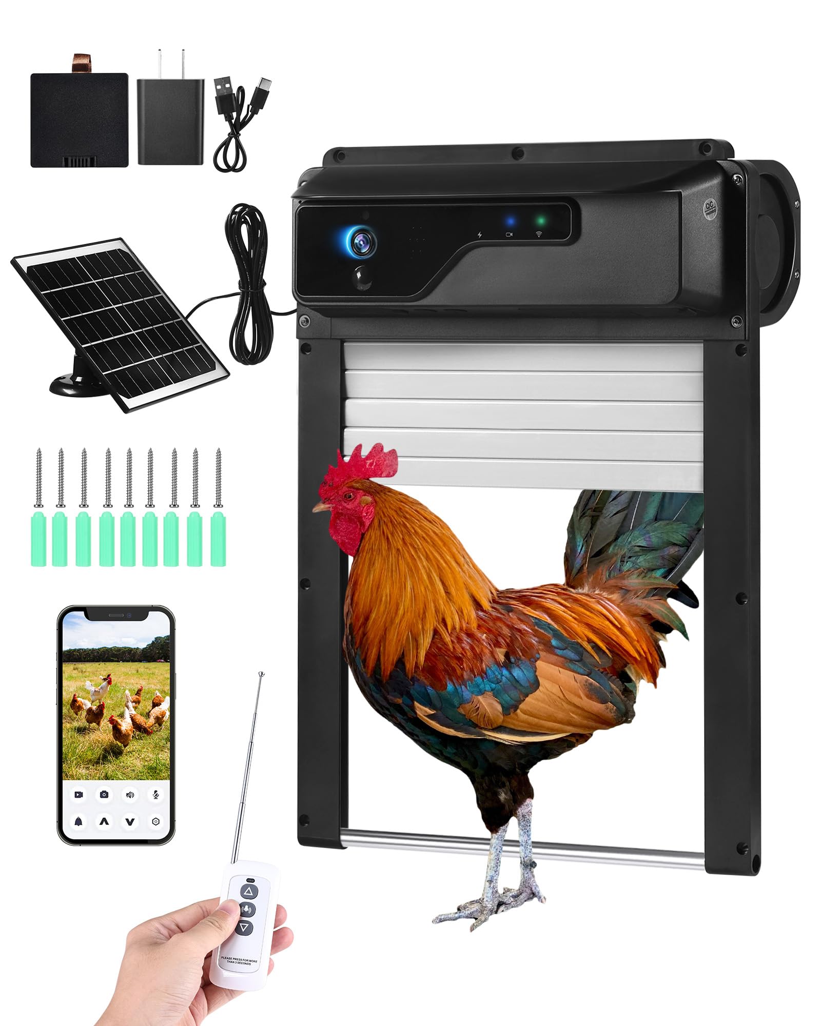 HD Camera Coop Door with Alarm
