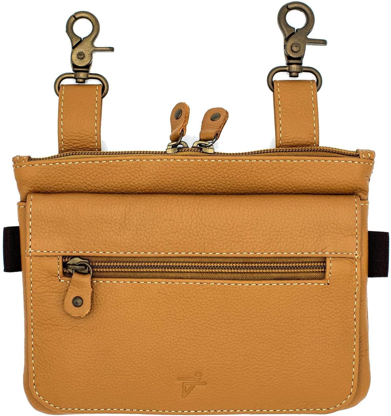 Leather Waist Bags, Hip Waist Belt Bag For Women, Crossbody Bags Clipon Fanny Pack Size: 7½"x 6" (Burgundy)