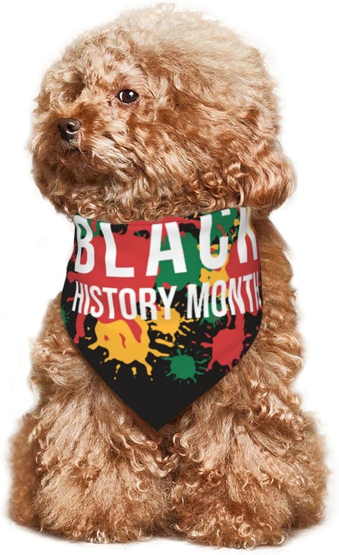 Bandana para perros Black History Month, accesorio triangular para perros pequeños medianos grandes miniatura 7