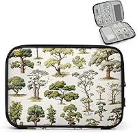 Vista 1 de Trees Electronics - Funda organizadora de viaje, accesorios tecnológicos, bolsa de almacenamiento de cables para cables, cargador, teléfono, disco