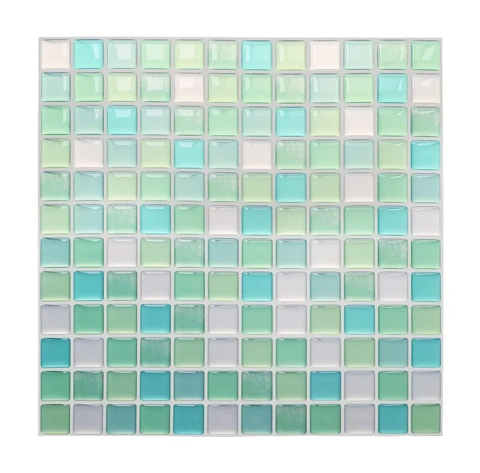 Pegatinas de azulejos mosaico 3D para cambiar el salpicadero de la cocina sin obras