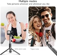 TELESIN 130cm Selfie Bot Állvány Bluetooth Távirányítóval, 3-in-1 Alumínium Szelfibot GoPro Hero 11/10/9/8 Mobil Telefon Akciókamerához 6