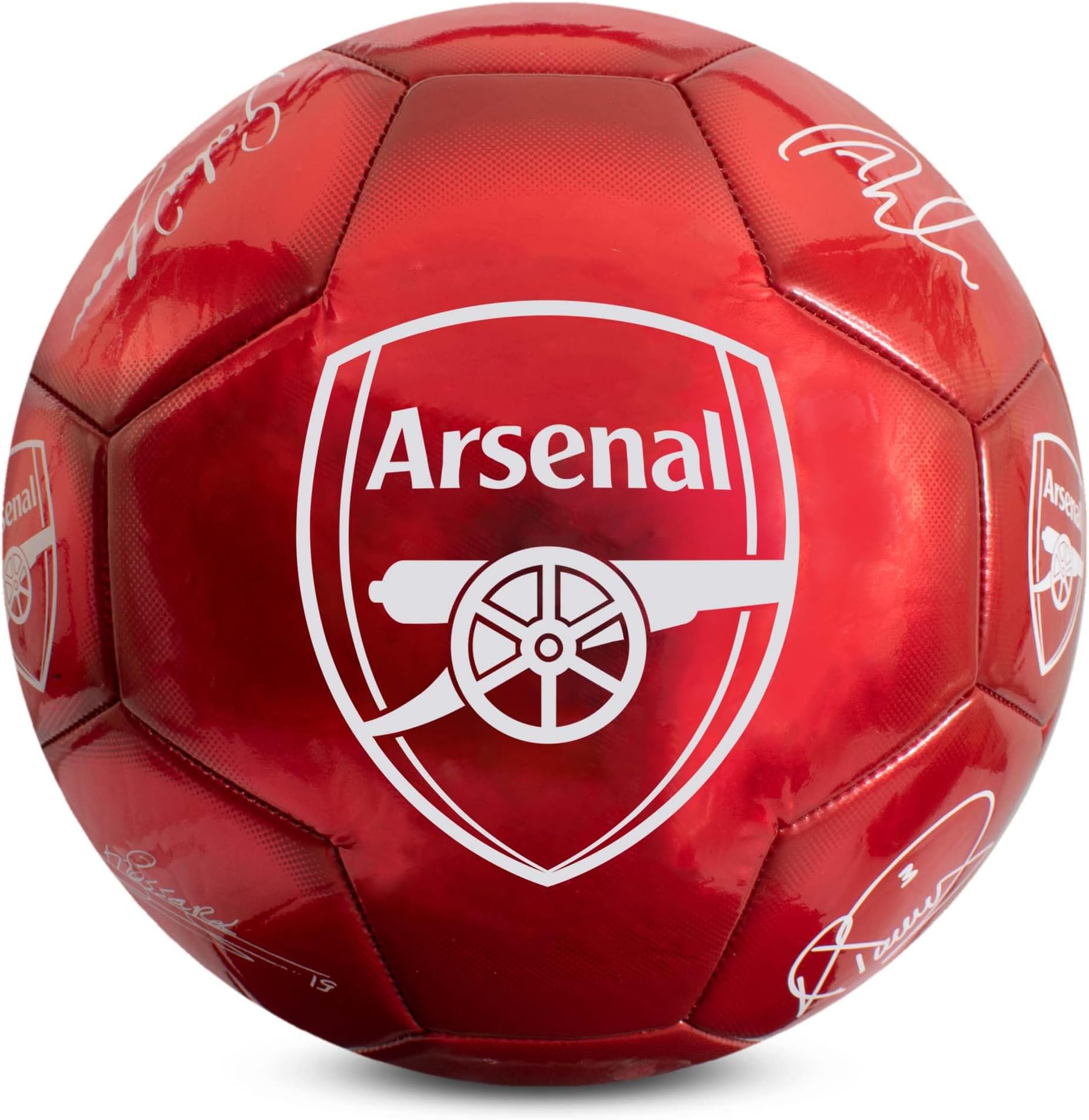 – Officially Licensed Classic Signature Football – With Metallic Finish, Match Ball and for Training, Player Signatures – Football Size 5, Collectible for Fans