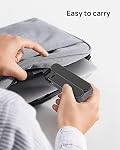 SODI Support pour ordinateur portable pour bureau - portatif & Support pour ordinateur portable pliable, support pour table de dessin réglable pour le travail, support en aluminium ergonomique pour MacBook (Gris)