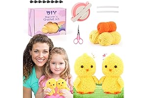 Katech Pom Pom Maker Tools- Beginners Pompoms Maker Sets- Craft Knitting Crochet Animals Kits