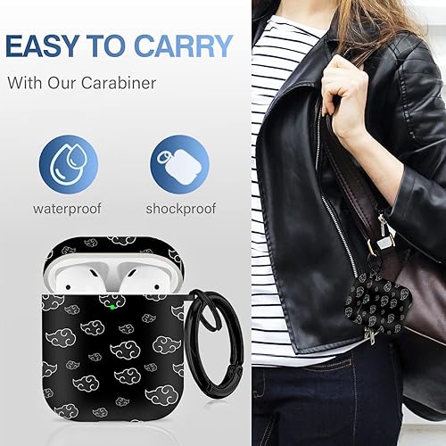 Vista 336 de Maxjoy for AirPods 2nd Generation Case, Unique Design Hard Protective Shockproof Airpods Case Cover with Keychain Compatible with Apple AirPods Sea