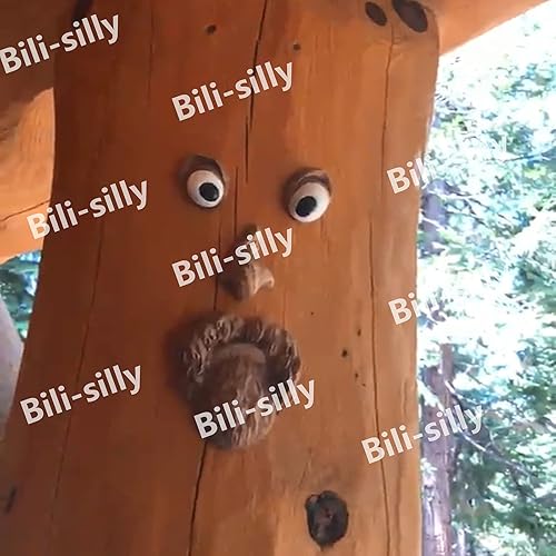 Miniatura 8 de Decoración facial de árbol de anciano, estatuas, corteza, fantasma, características faciales, decoración, escultura caprichosa, jardín, mirador,