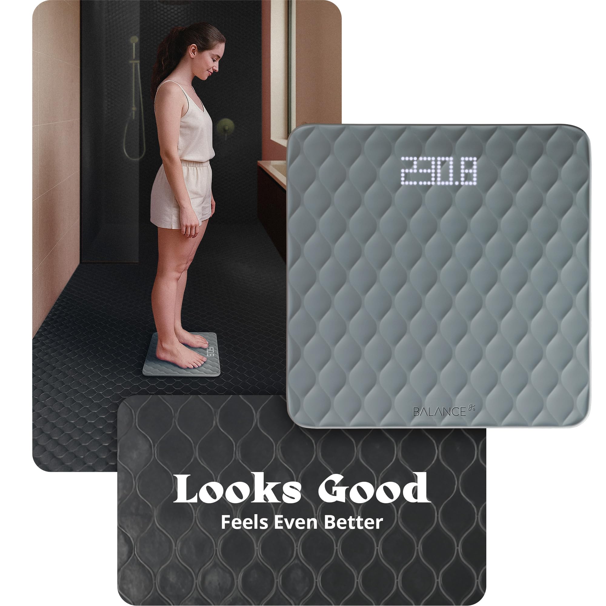 Greater Goods Funda de silicona con textura, color gris