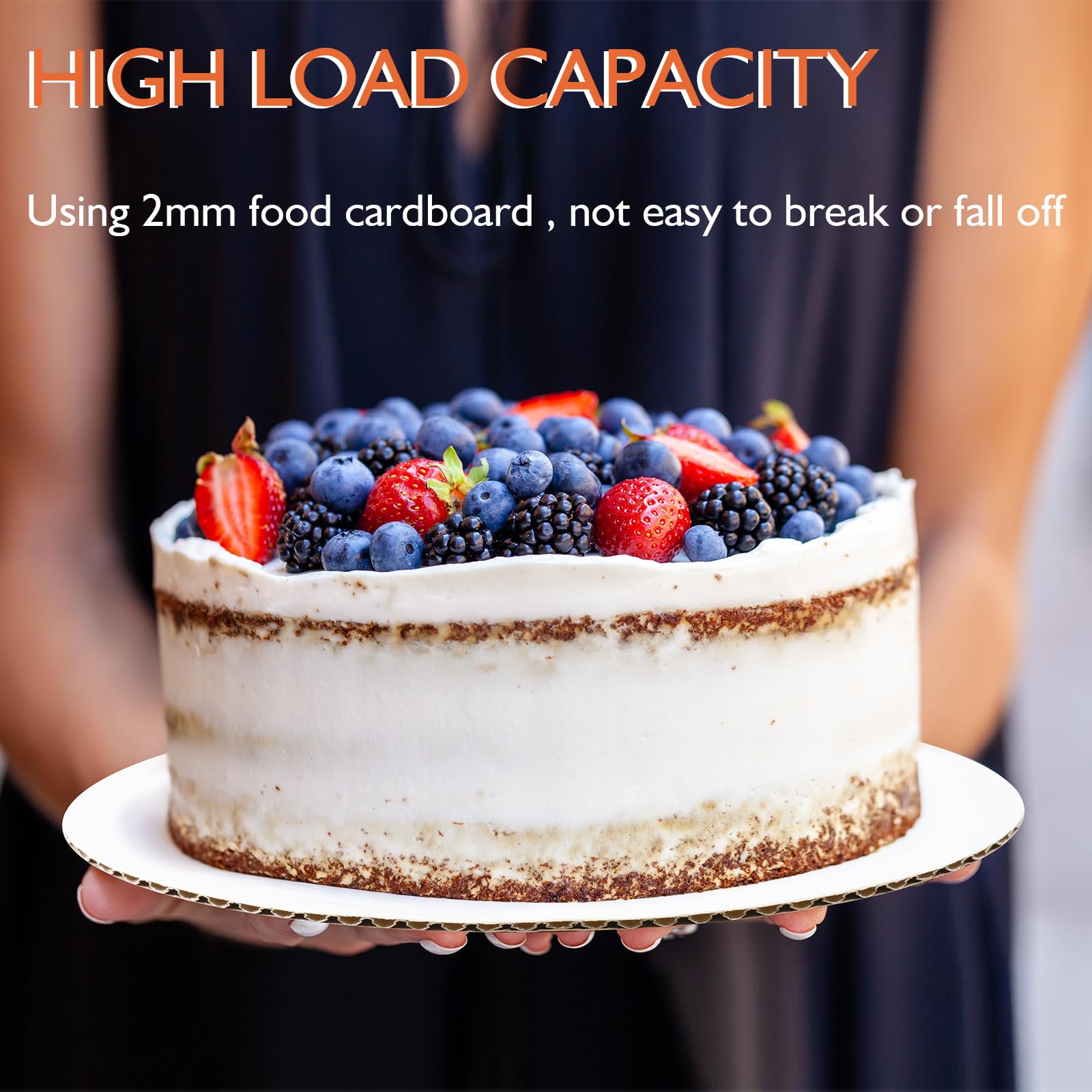 Vassoi Torta Rotondi Argento - 15 Pezzi Ø30,5cm, Cartone Smerlato 2mm, Per Feste E Matrimoni - Foto 2