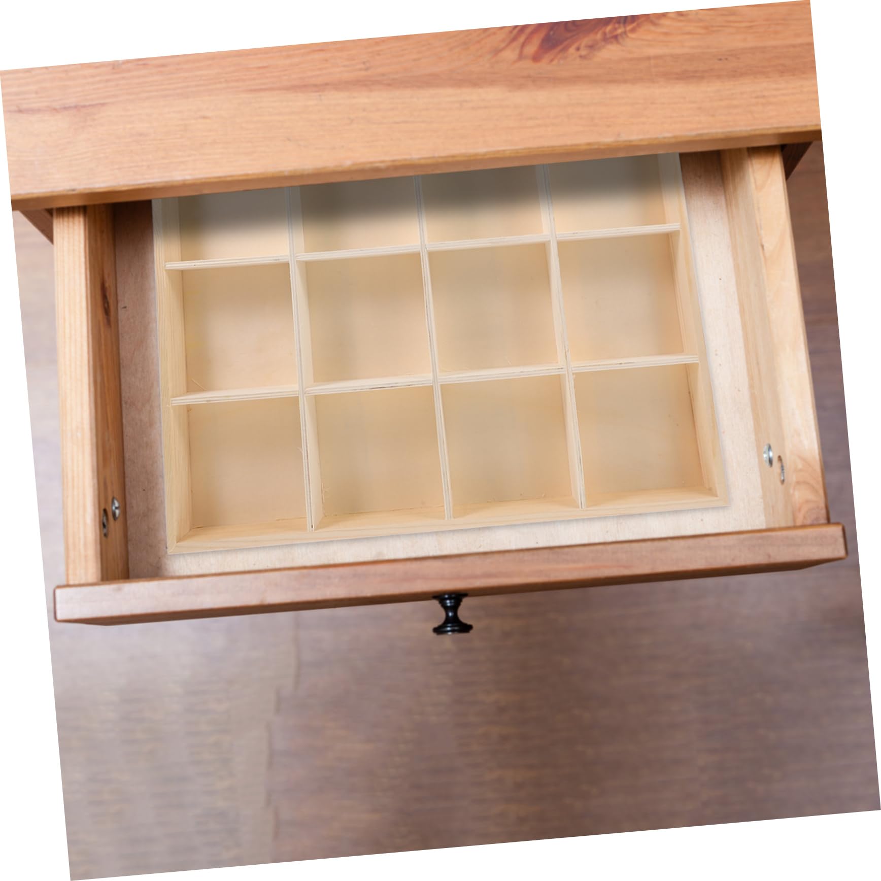 Gadpiparty Organizer Box in Legno per Trucchi e Gioielli, Porta Oggetti da Scrivania Scomparti Multipli, Display Box per Ufficio