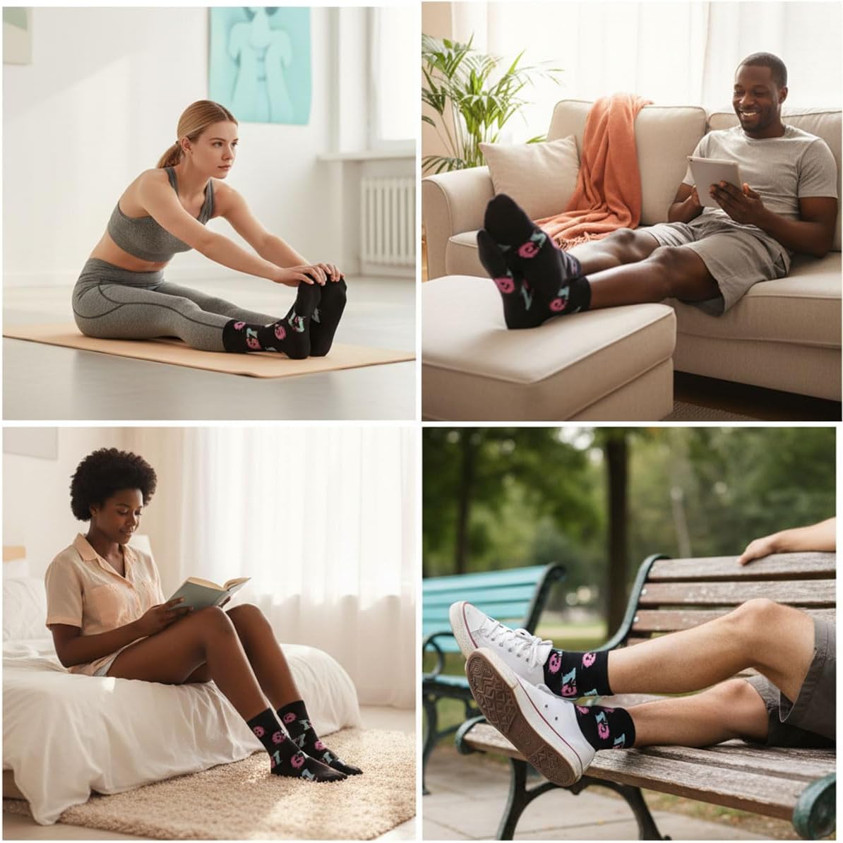 Funny Trendy Meme 67 Six Seven Socks, I'm Not Sleeping Cotton Crew Socks Unique Gift for Him Her - Image 4