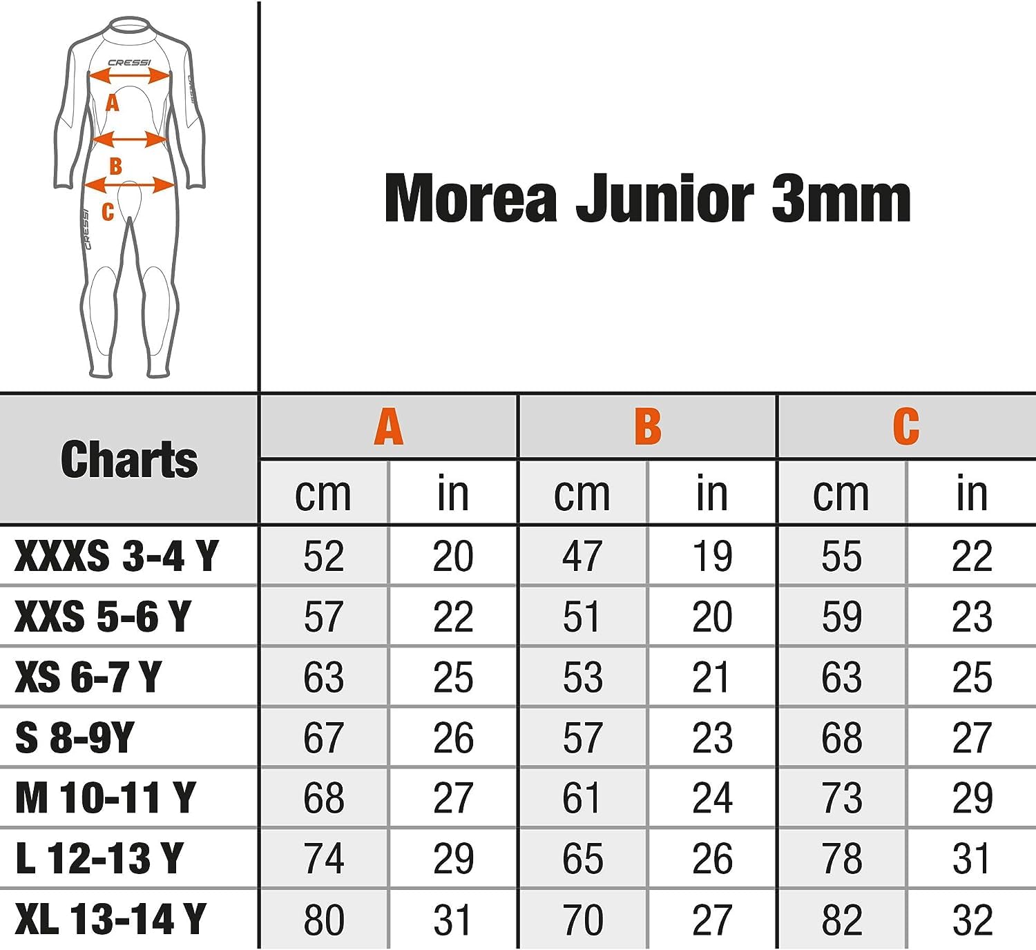 Cressi Morea Jr Monopiece Wetsuit