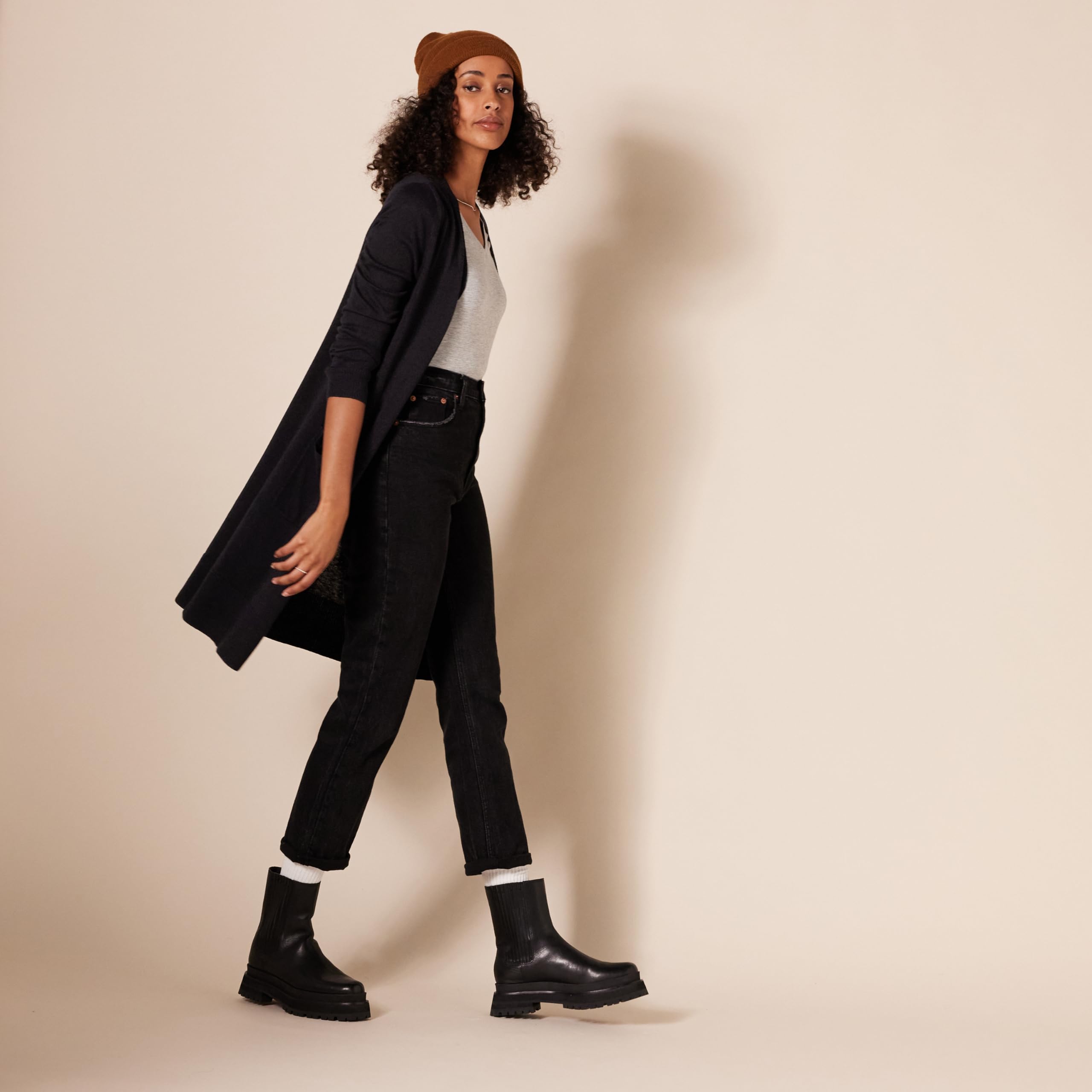 Amazon Essentials Cardigan Lungo Leggero (Taglie Forti Disponibili) Donna