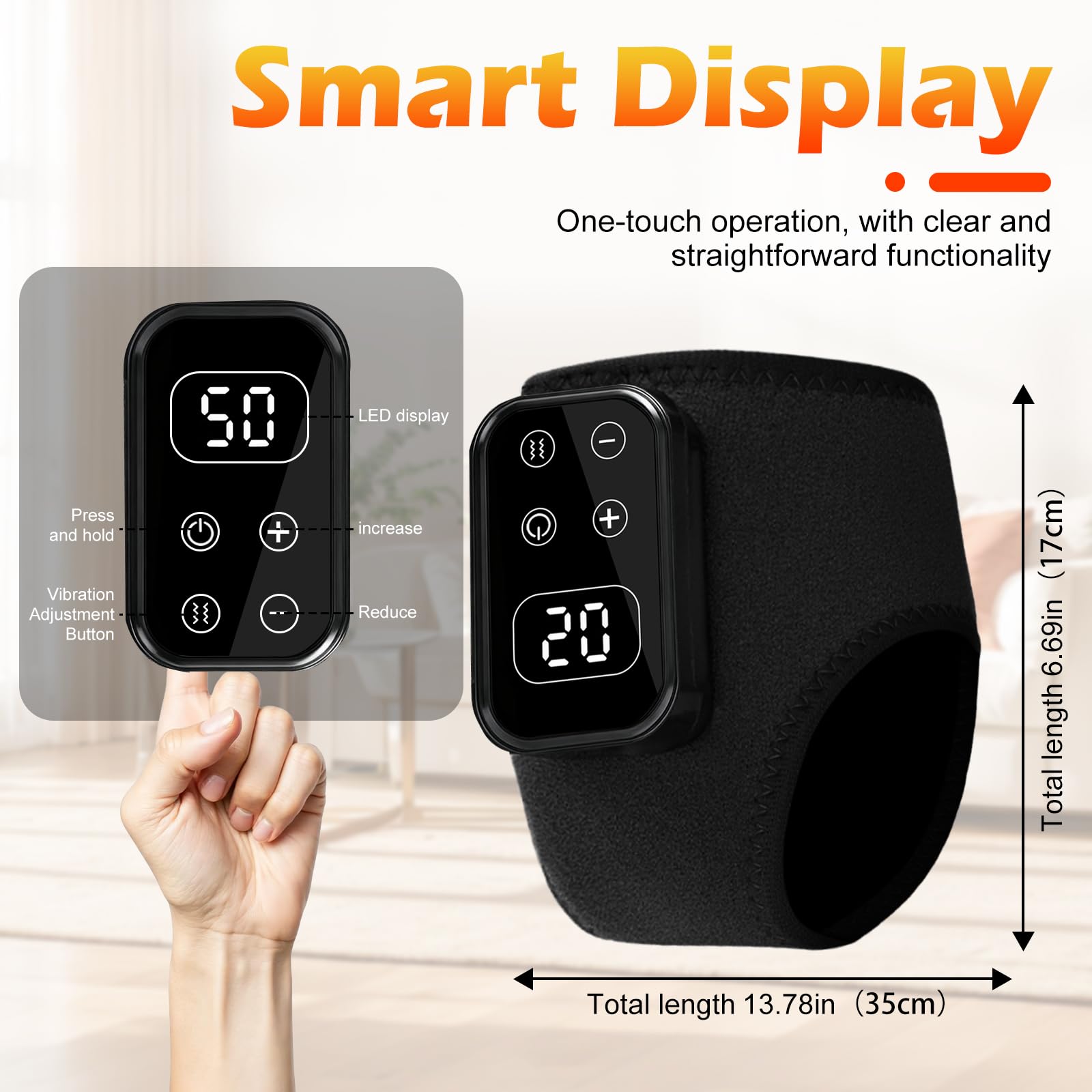 Foot Massager,Foot Revive Massager with 5 Vibration Mode,6 Heat Leavel for Both Father and Mother, Wireless & Portable (2pcs) — view 6