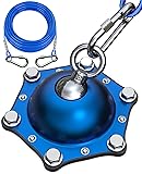 TOPKNOT Dog Tie Out Cable and Stake for Camping,360°Swivel Dog Run- No Tangle,with 30FT Heavy Duty Cable, Runner for Yard - Up to 150LBS,Ideal for Outdoor Camping