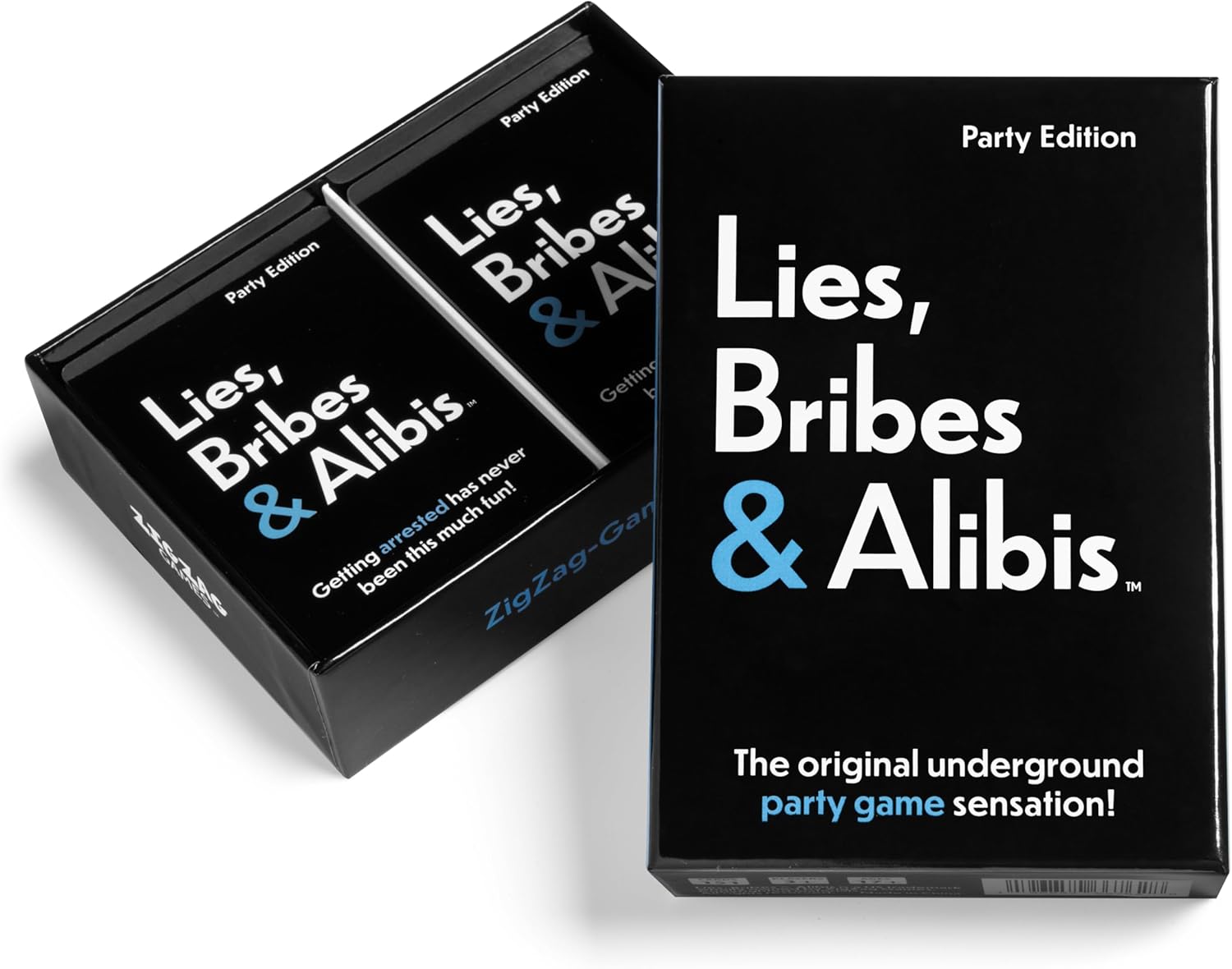 Lies, Bribes & Alibis - A Fun Adult Party Card Game for Date Nights, College Bashes, Friendly Gatherings and Game Nights - Free Bonus Included (Amazon Exclusive)