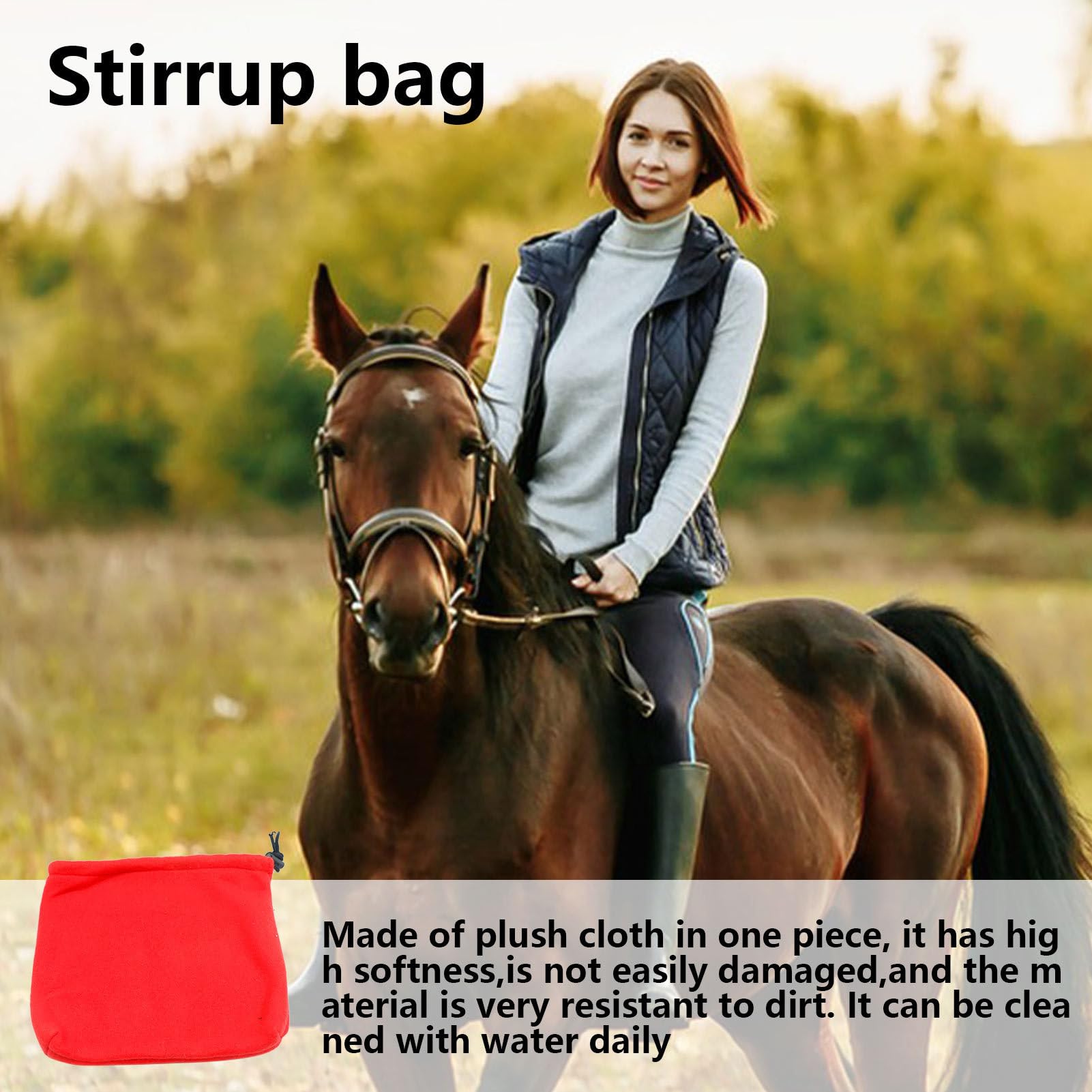 Borsa Per Staffe Equestri - Copriferro Portatile Per Equitazione, Uomo E Donna - Foto 5