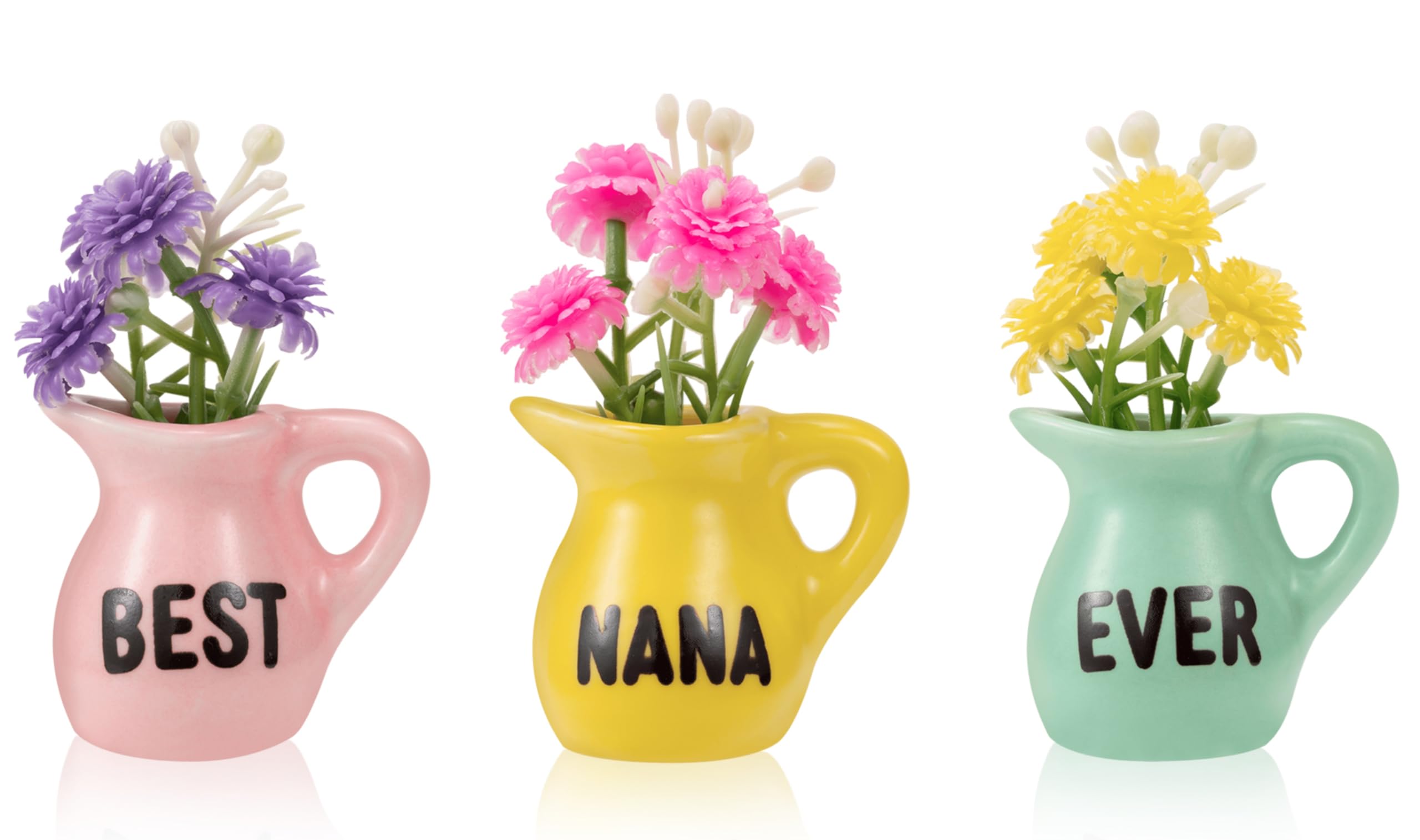 Best Nana Ever Blumenmagnete für Kühlschrank, Geschenke Muttertag für Oma von Enkelin, Weihnachten Geburtstagsgeschenk für Oma