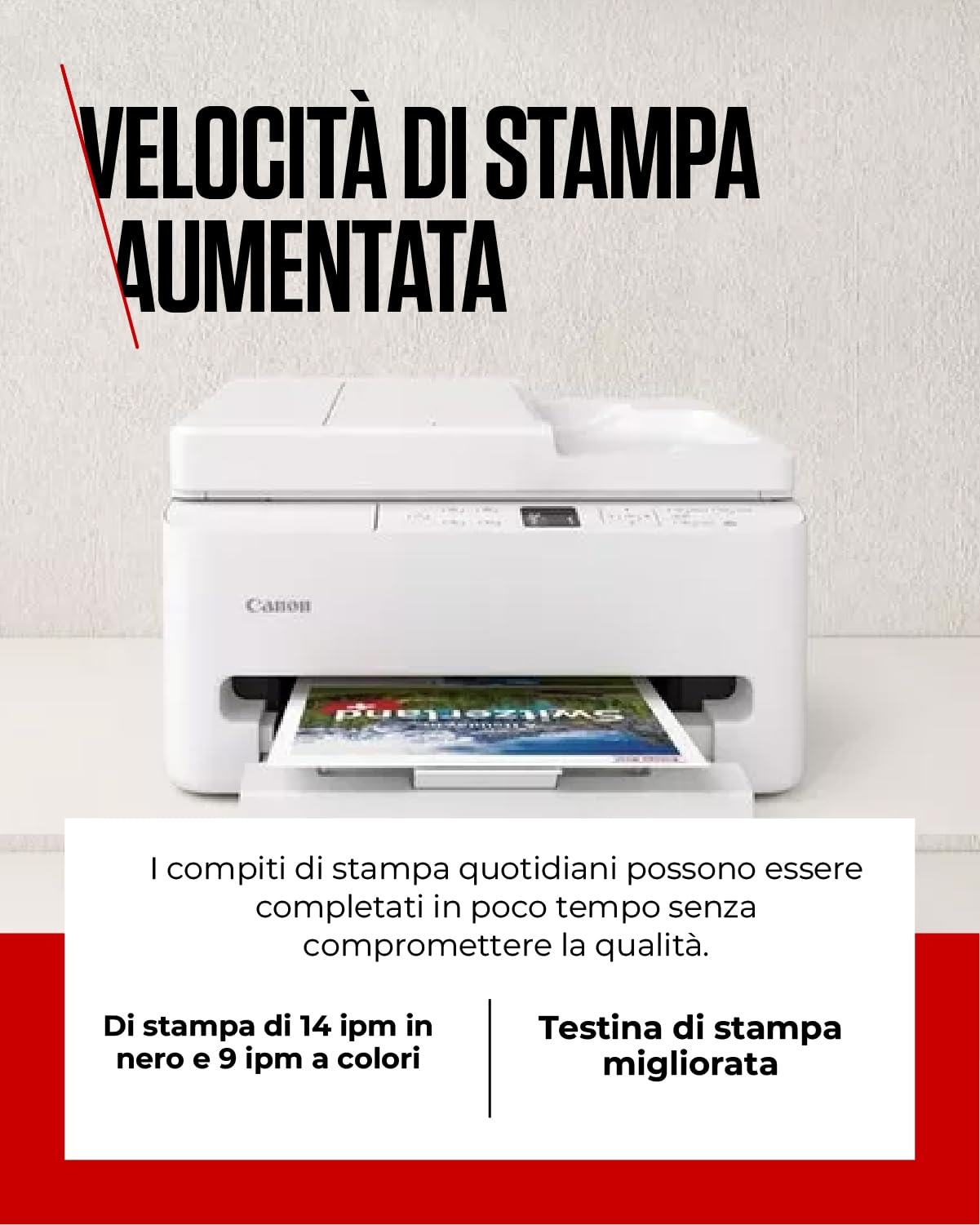 Canon PIXMA TS7550I Stampante Multifunzione Wi-Fi Alimentatore Automatico 35 fogli Stampa Smartphone