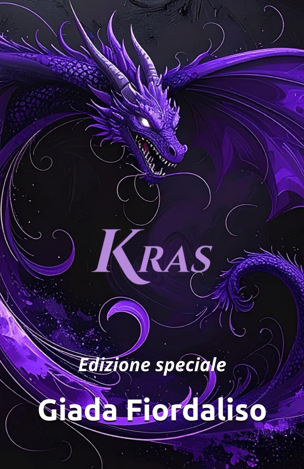 Kras-saga completa-con illustrazioni interne a colori di due draghi viola sullo sfondo di ogni pagina e cover con drago viola: Edizione speciale